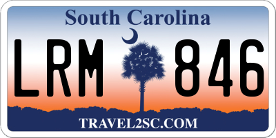 SC license plate LRM846