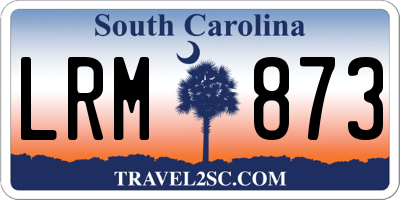 SC license plate LRM873