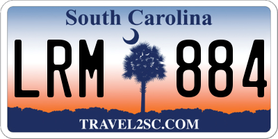SC license plate LRM884