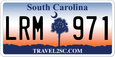 SC license plate LRM971