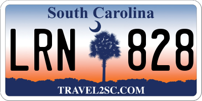 SC license plate LRN828