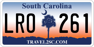 SC license plate LRO261