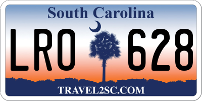 SC license plate LRO628