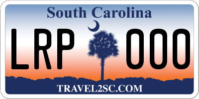 SC license plate LRP000