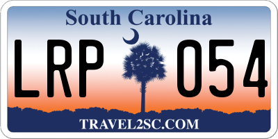 SC license plate LRP054