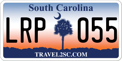 SC license plate LRP055