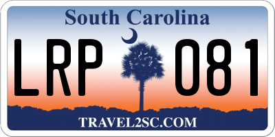 SC license plate LRP081