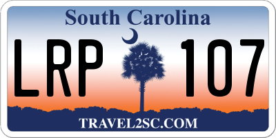 SC license plate LRP107