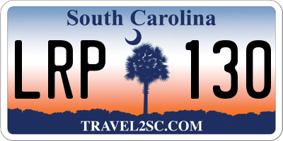 SC license plate LRP130