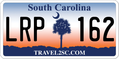 SC license plate LRP162