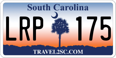 SC license plate LRP175