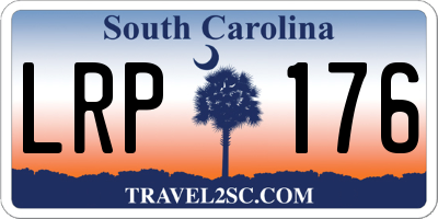 SC license plate LRP176