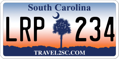 SC license plate LRP234