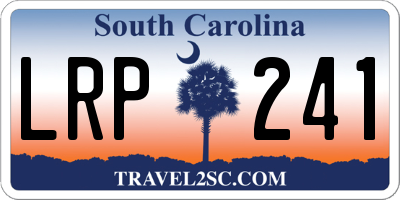 SC license plate LRP241
