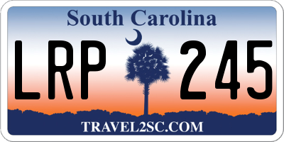 SC license plate LRP245