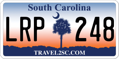 SC license plate LRP248