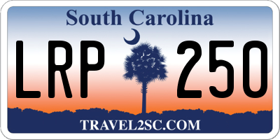 SC license plate LRP250