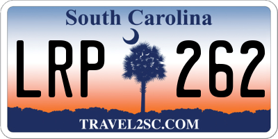 SC license plate LRP262