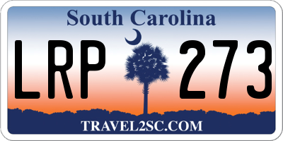 SC license plate LRP273