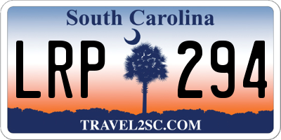 SC license plate LRP294
