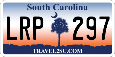 SC license plate LRP297