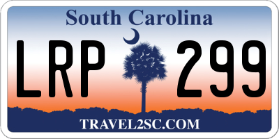 SC license plate LRP299