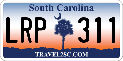 SC license plate LRP311