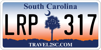 SC license plate LRP317