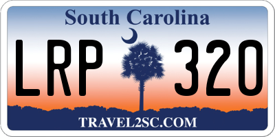 SC license plate LRP320