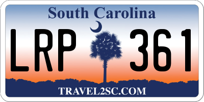 SC license plate LRP361