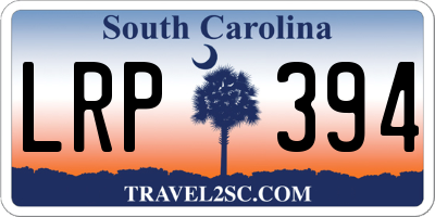 SC license plate LRP394