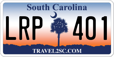 SC license plate LRP401