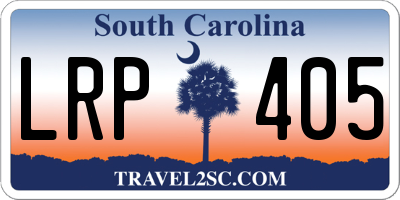 SC license plate LRP405