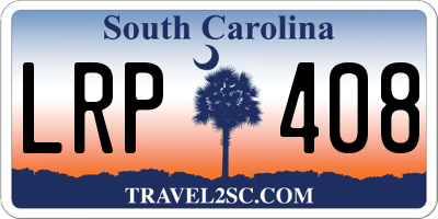 SC license plate LRP408