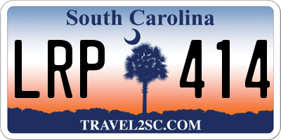 SC license plate LRP414