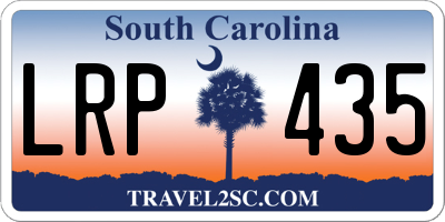SC license plate LRP435