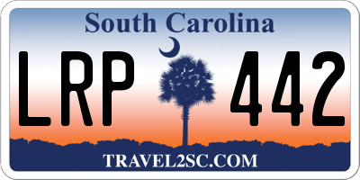 SC license plate LRP442