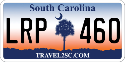 SC license plate LRP460