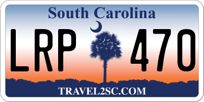 SC license plate LRP470