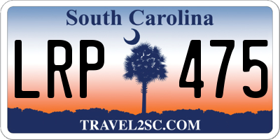 SC license plate LRP475