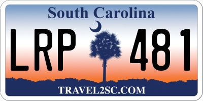 SC license plate LRP481