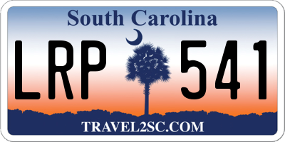 SC license plate LRP541
