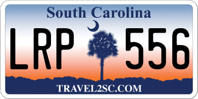 SC license plate LRP556