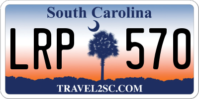 SC license plate LRP570