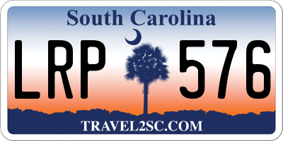 SC license plate LRP576