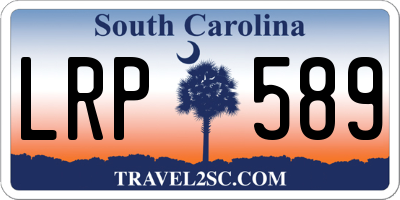 SC license plate LRP589