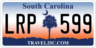 SC license plate LRP599