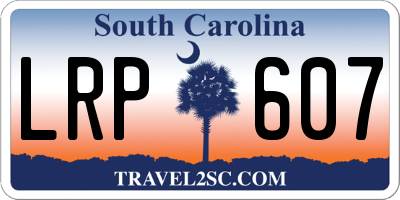 SC license plate LRP607