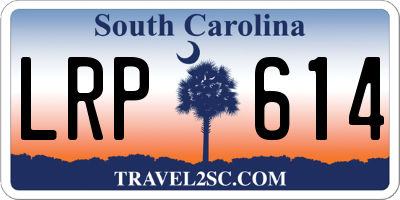 SC license plate LRP614