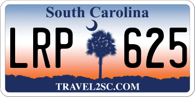 SC license plate LRP625